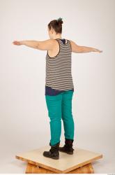 Whole Body Woman T poses Casual Average Studio photo references